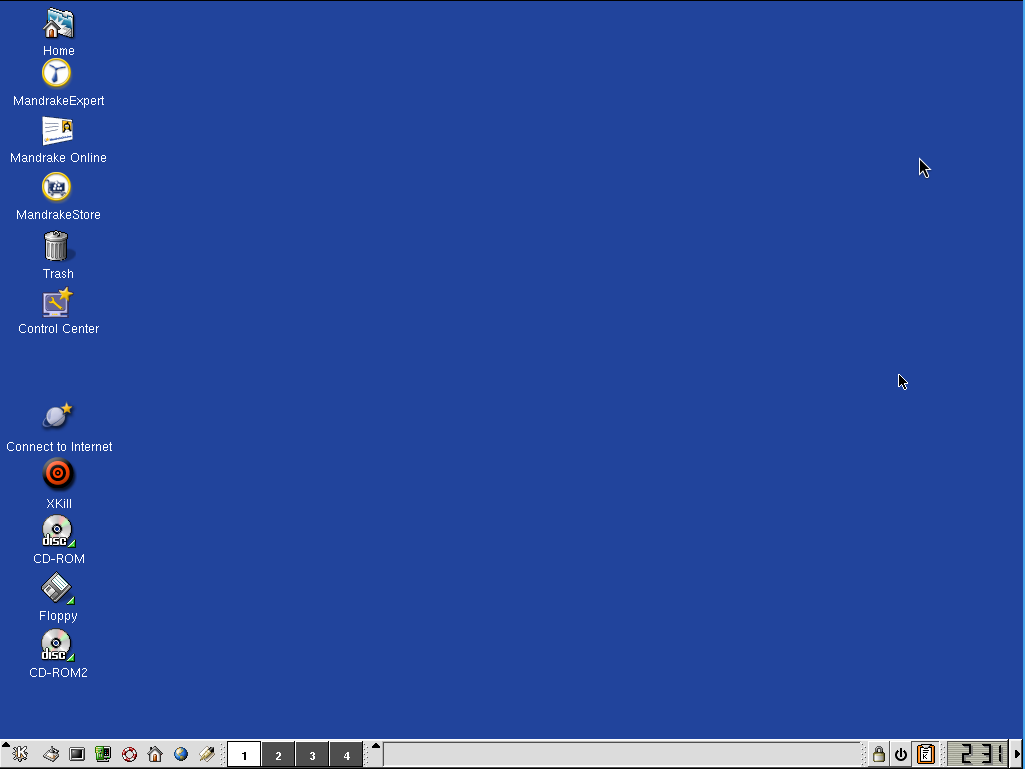 Pristine KDE 2.2.2 Desktop